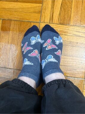 Well worn ankle socks